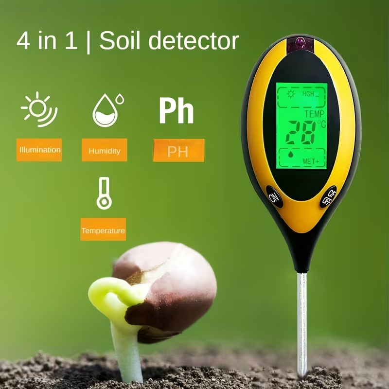 Ph Meter - 4-in-1 Soil Moisture Meter – Multifunctional