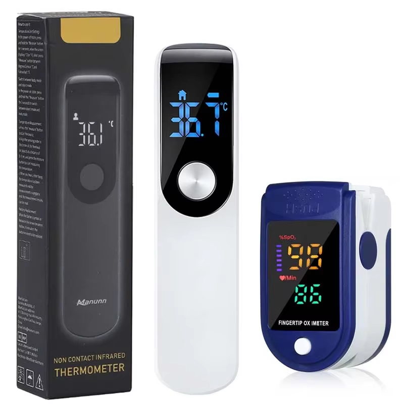 Pulse Oximeter - Infrared Fever Thermometer Digital LCD Infant