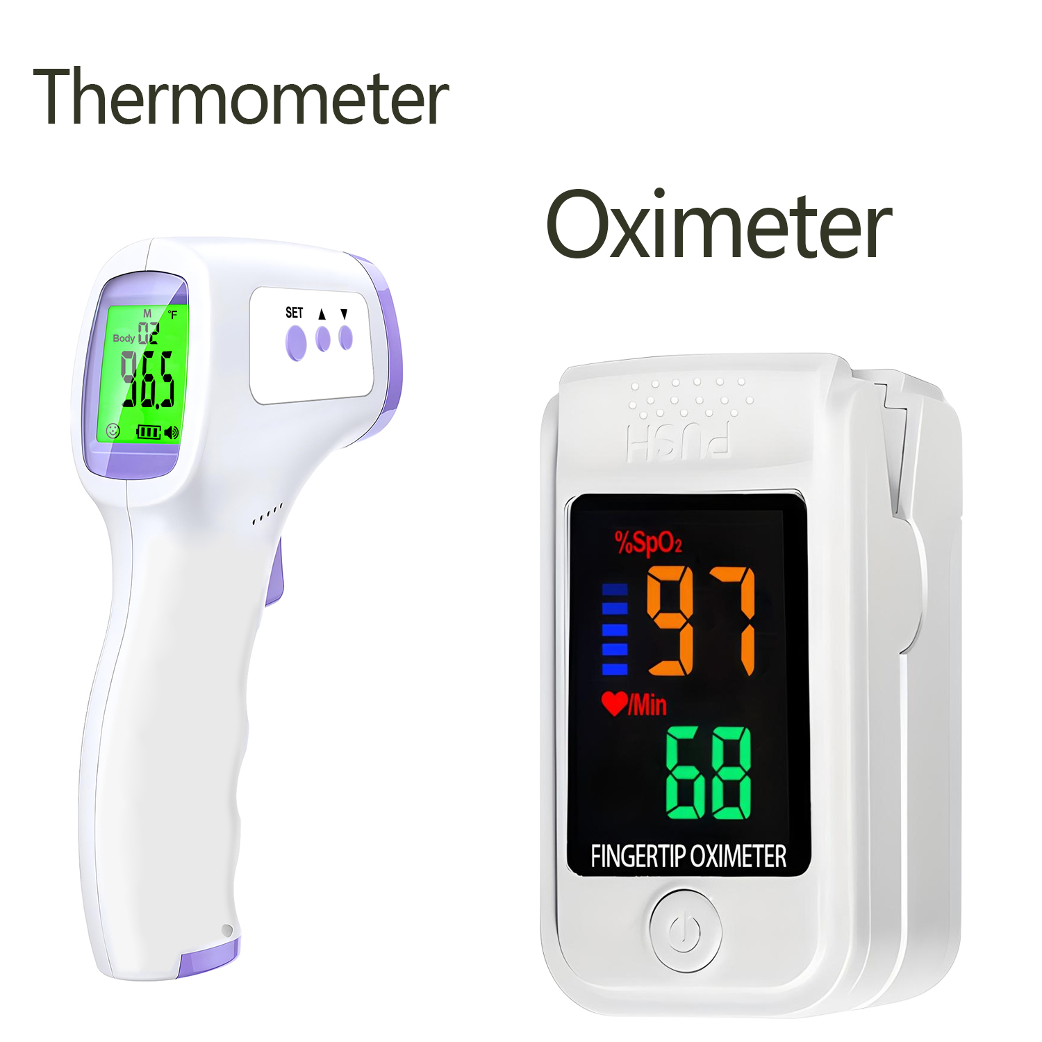 Non-contact Digital Infrared F - Pulse Oximeter recension och pris