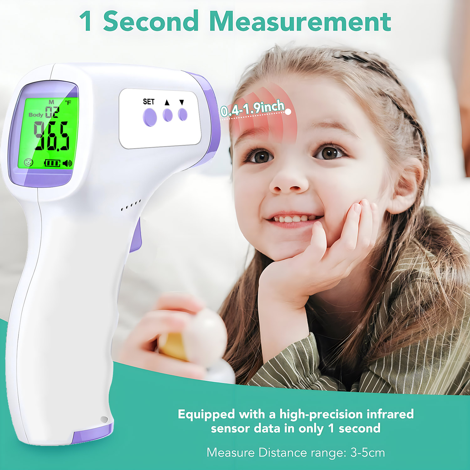 Non-contact Digital Infrared F - Pulse Oximeter recension och pris