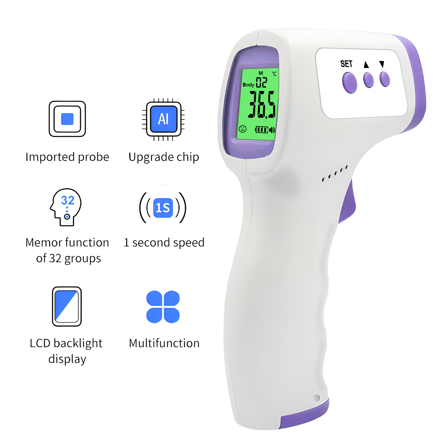Electronic Forehead Thermomete - Pulse Oximeter recension och pris
