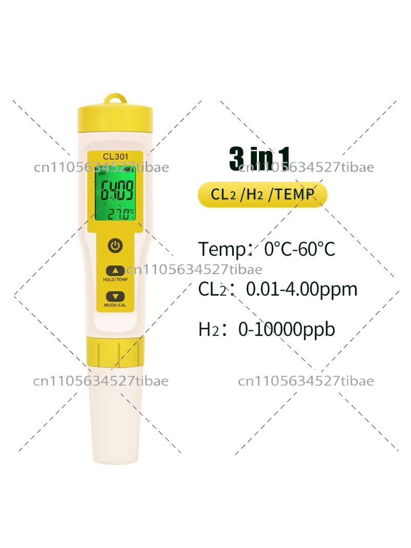 5 in 1 Chlorine Meter Pen Wate - Ph Meter recension och pris