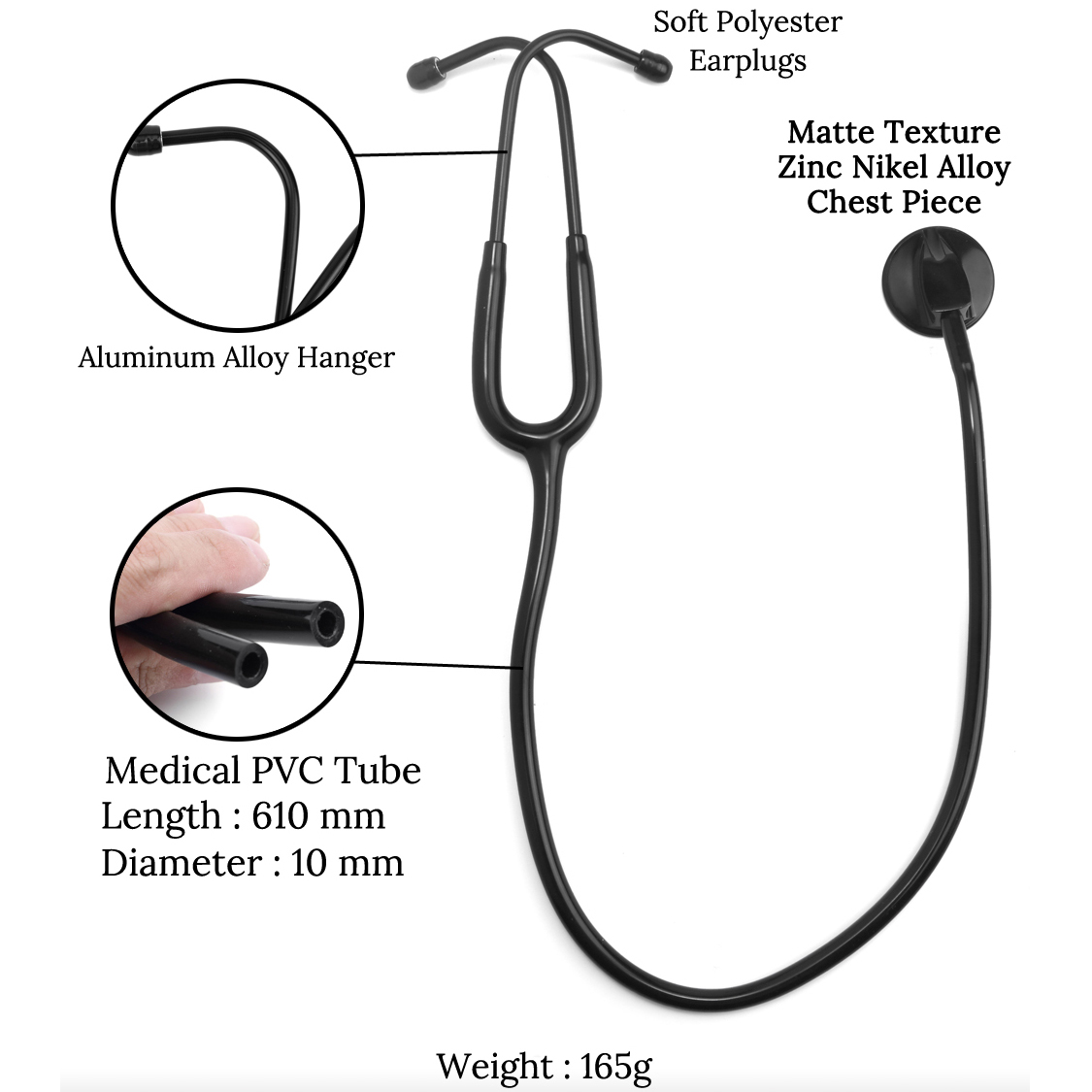 All Black Medical Cardiology D - Medical Lab Science recension och pris