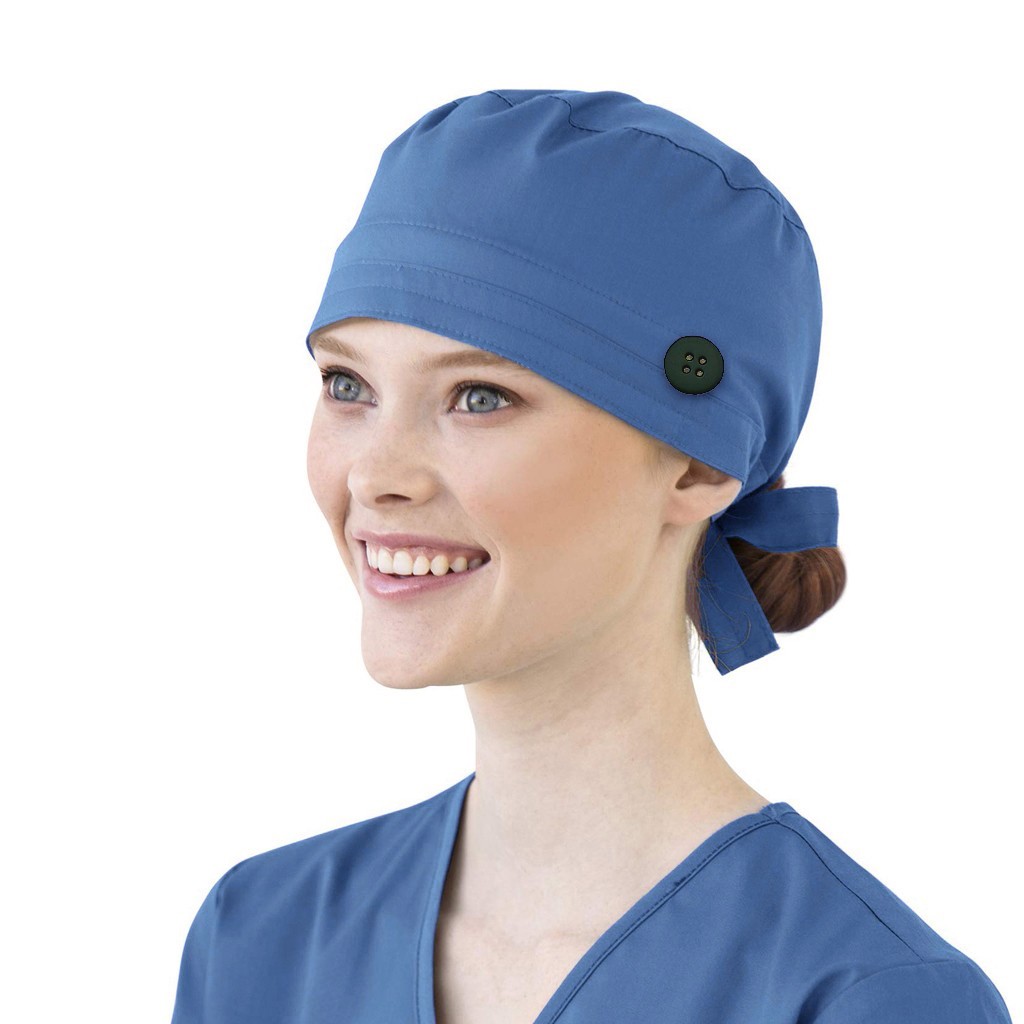 Solid Color Scrubs Caps With B - Medical Lab Tech recension och pris