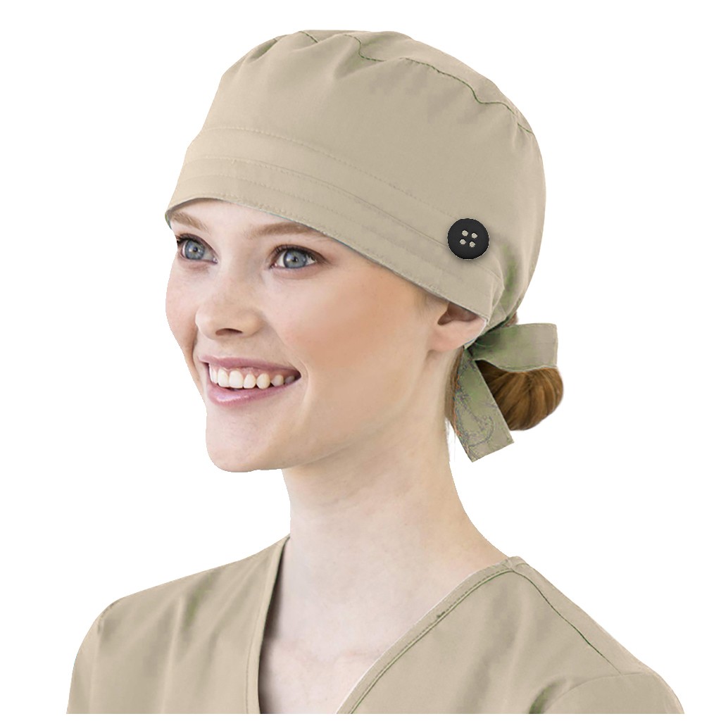 Solid Color Scrubs Caps With B - Medical Lab Tech recension och pris