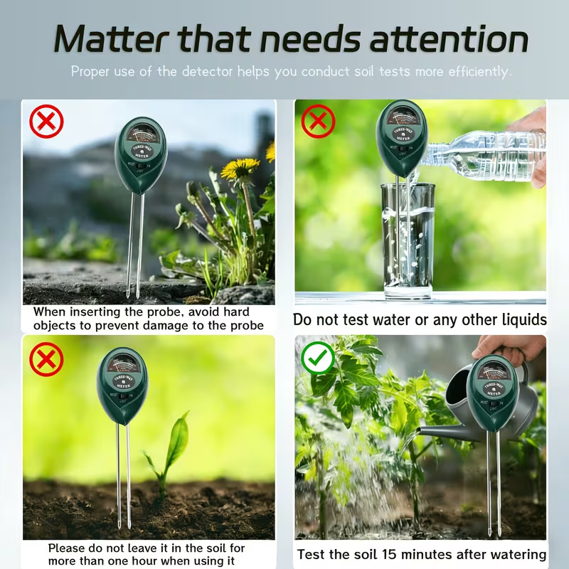 3-in-1 Soil Tester (Moisture,  - Ph Meter recension och pris