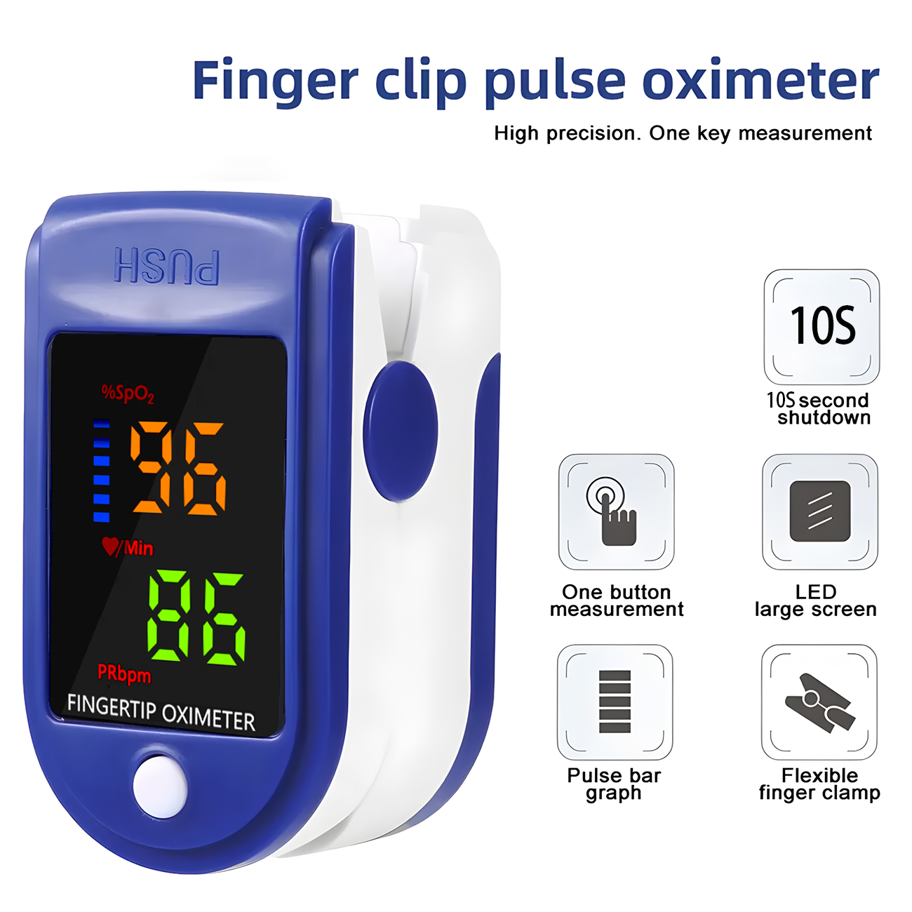 Non-Contact Digital Infrared T - Pulse Oximeter recension och pris