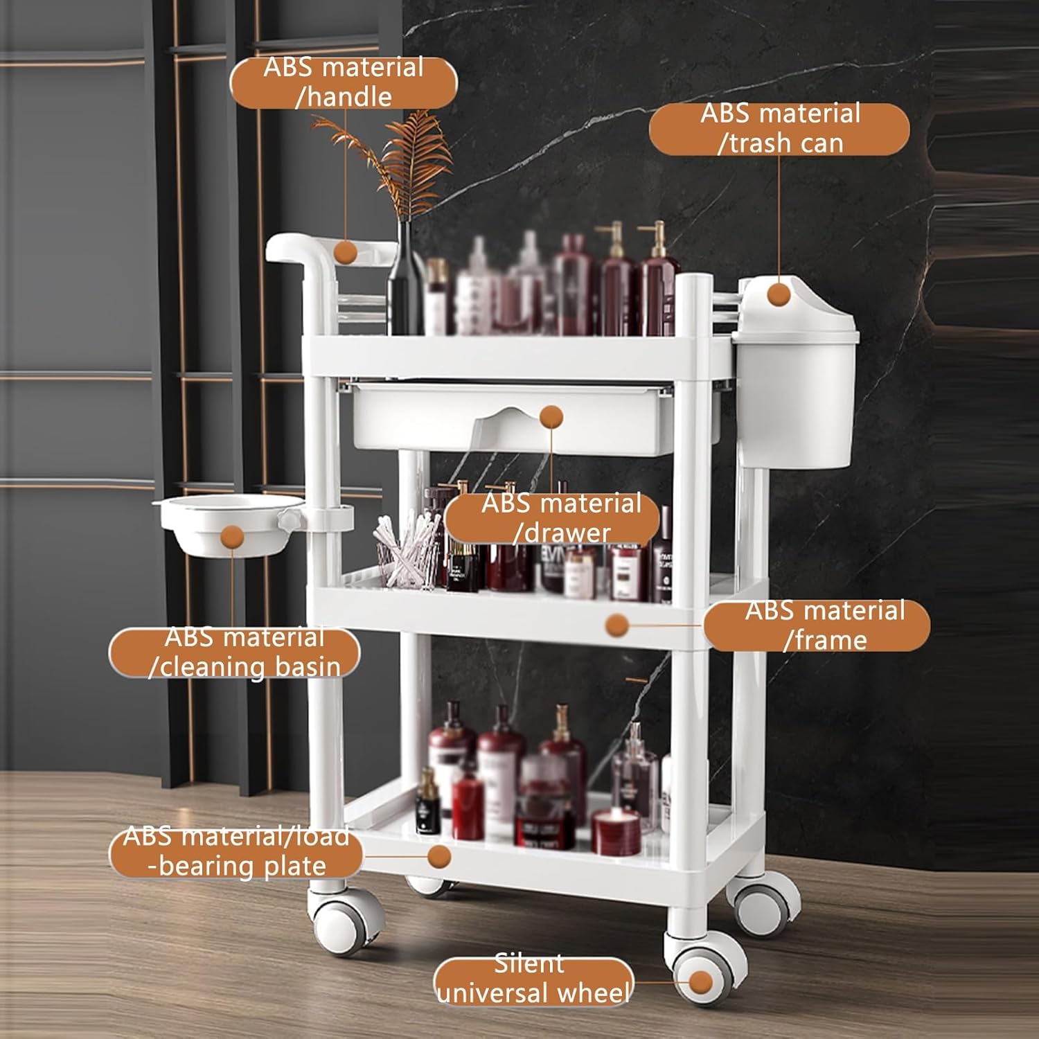 3-Tier Medical Utility Cart Wi - Medical Lab Hospital recension och pris